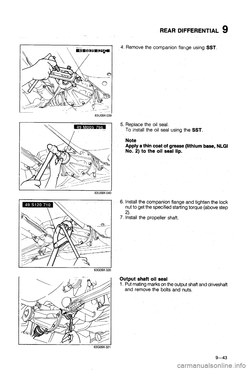 MAZDA 323 1988 Workshop Manual MAZDA 323 1988 Workshop Manual
