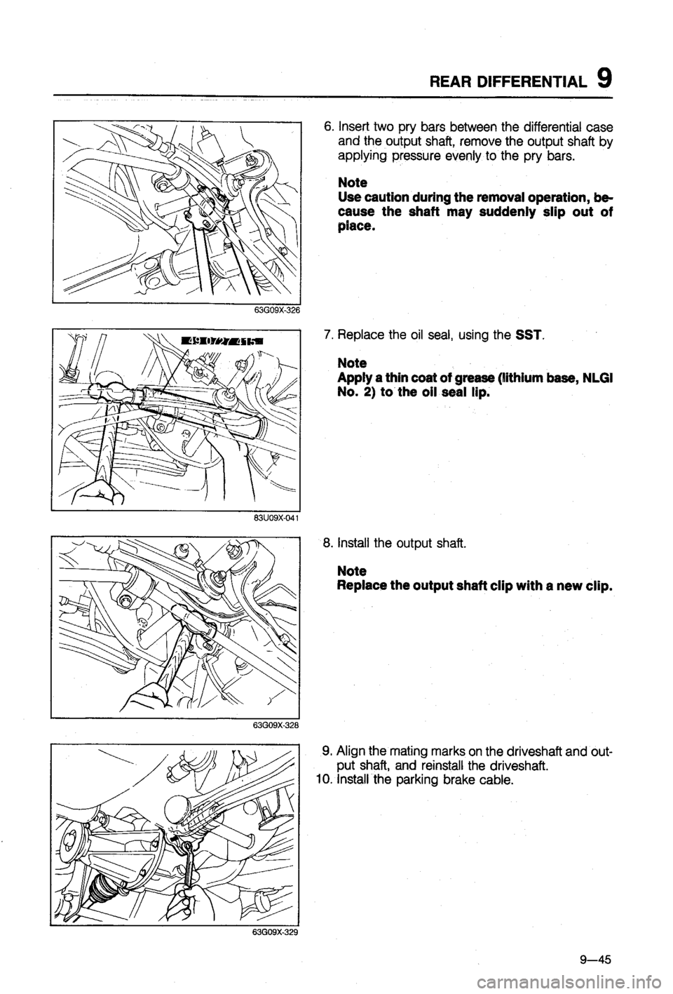 MAZDA 323 1988 Workshop Manual MAZDA 323 1988 Workshop Manual