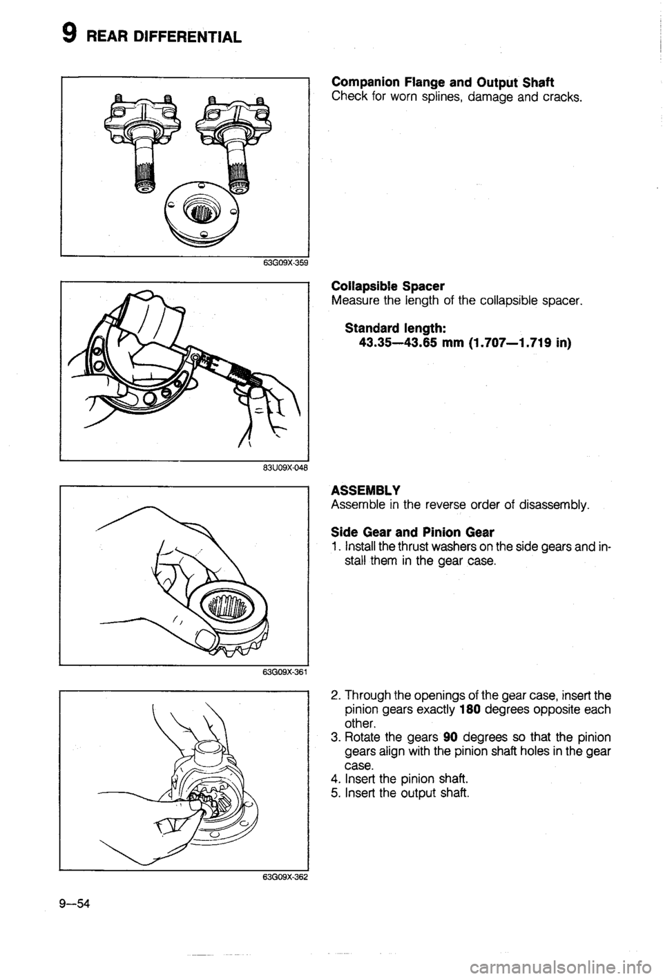 MAZDA 323 1988 Workshop Manual MAZDA 323 1988 Workshop Manual