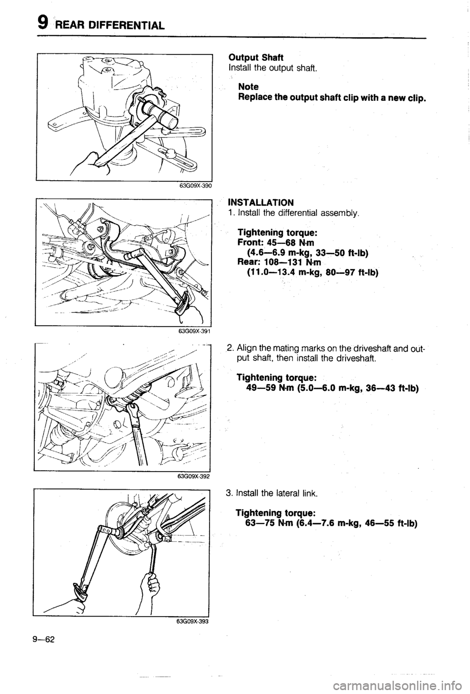 MAZDA 323 1988 Workshop Manual MAZDA 323 1988 Workshop Manual