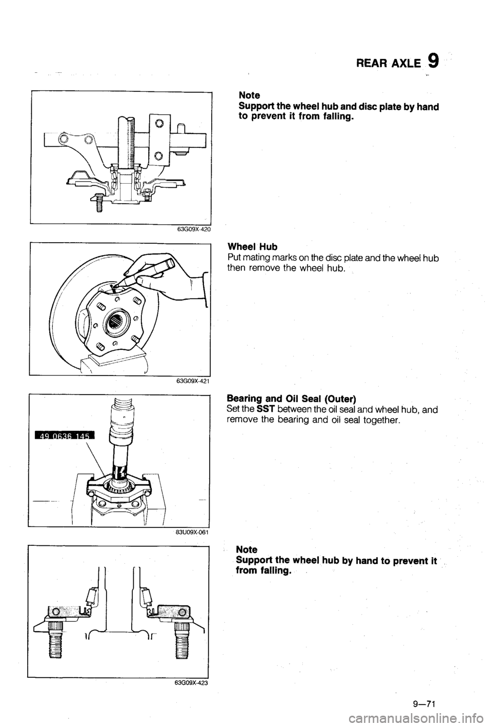 MAZDA 323 1988 Workshop Manual MAZDA 323 1988 Workshop Manual