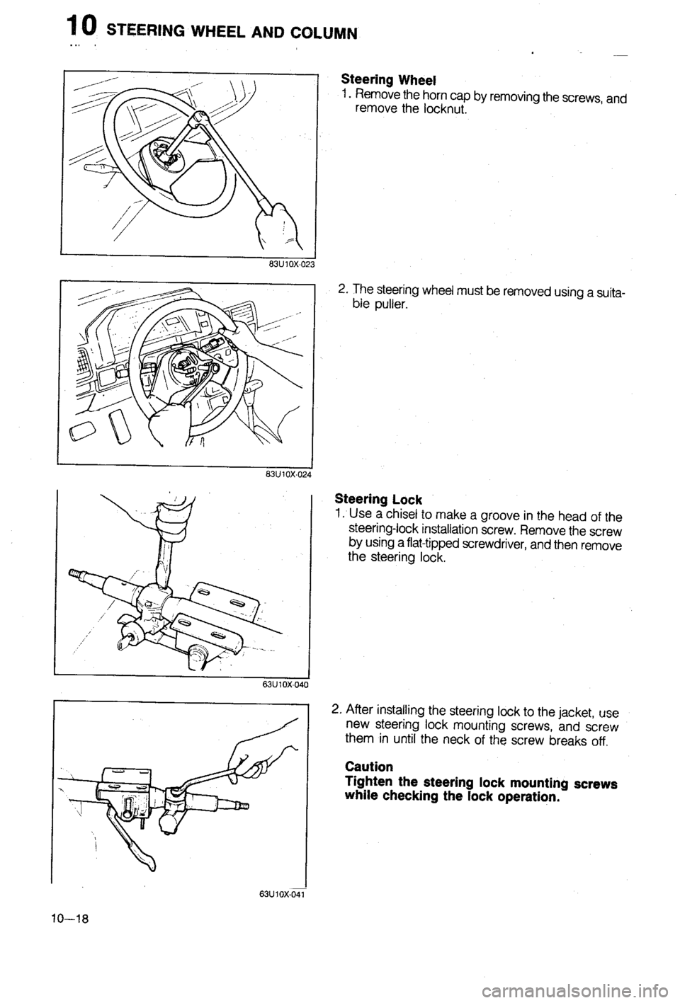 MAZDA 323 1988 Workshop Manual MAZDA 323 1988 Workshop Manual