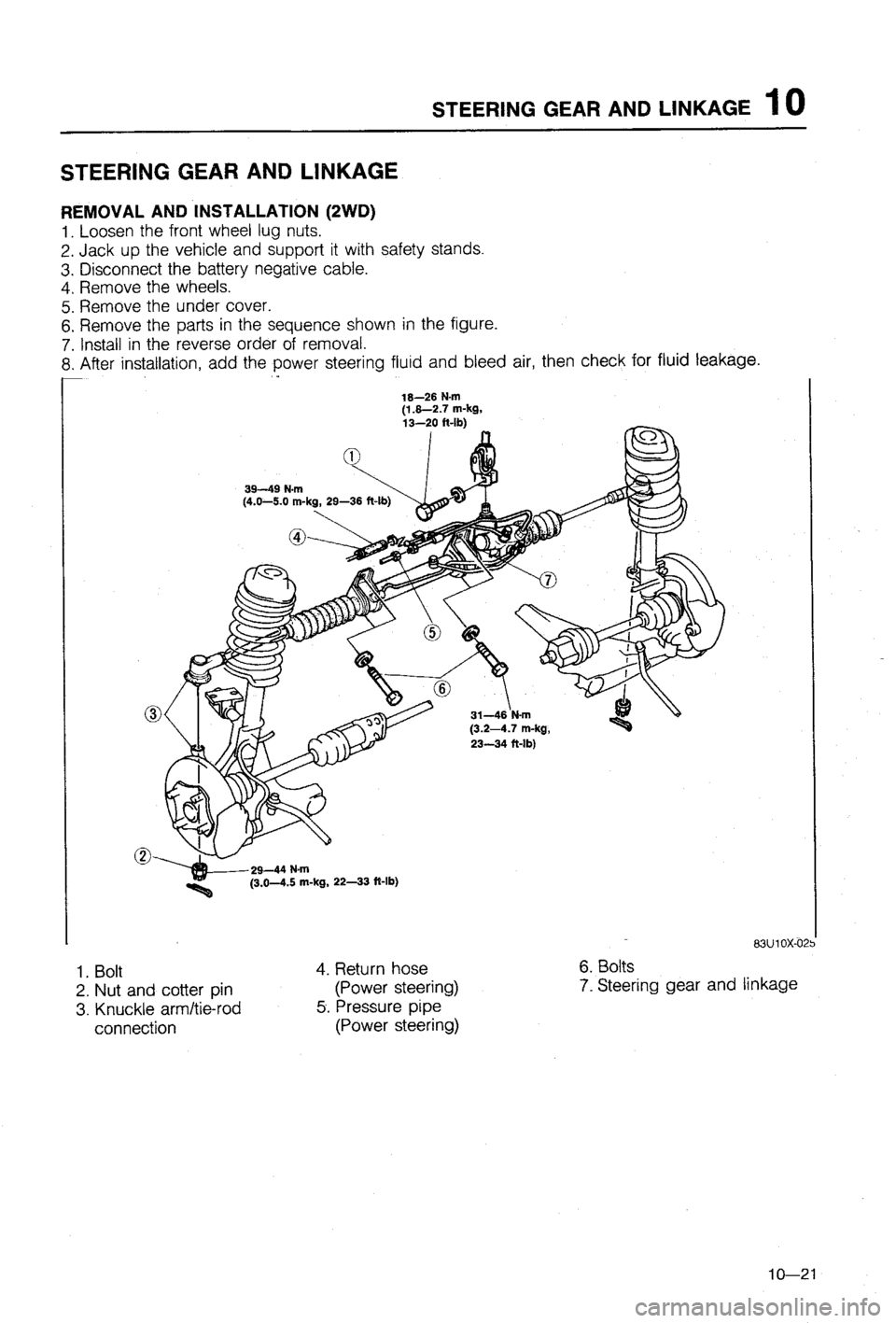 MAZDA 323 1988 Workshop Manual MAZDA 323 1988 Workshop Manual