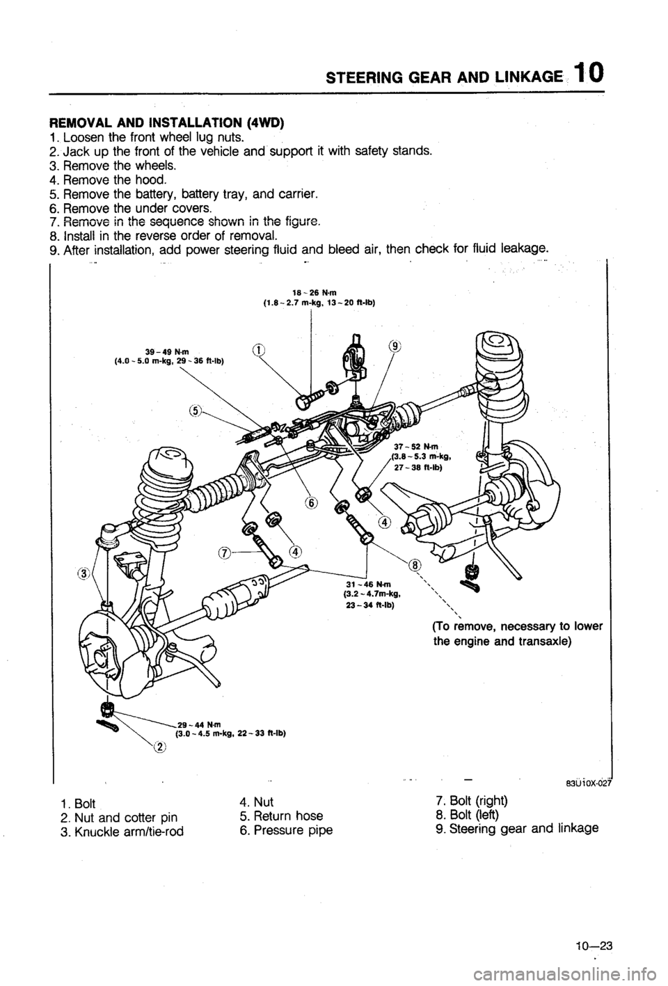 MAZDA 323 1988 Workshop Manual MAZDA 323 1988 Workshop Manual
