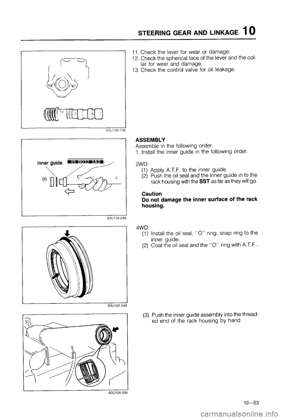 MAZDA 323 1988 Workshop Manual MAZDA 323 1988 Workshop Manual