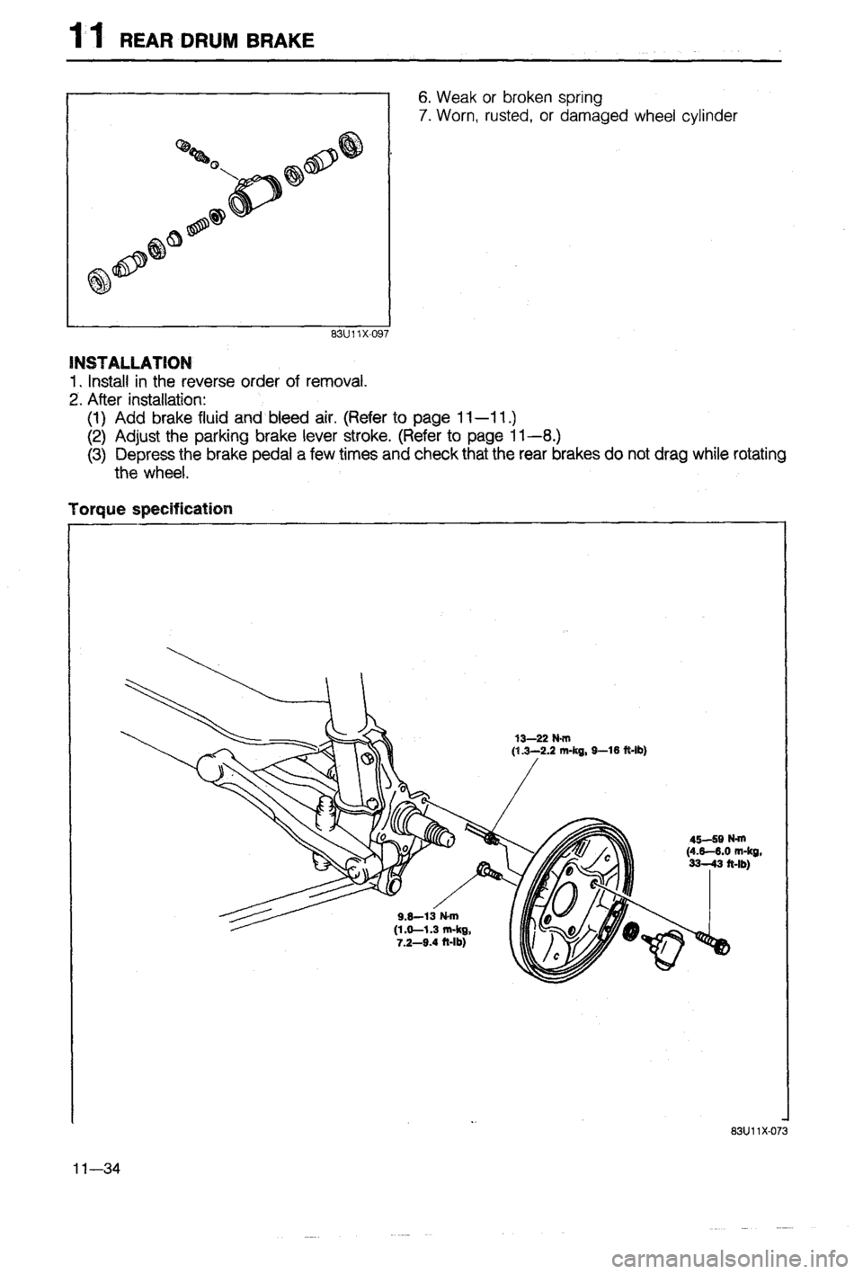 MAZDA 323 1988 Workshop Manual MAZDA 323 1988 Workshop Manual