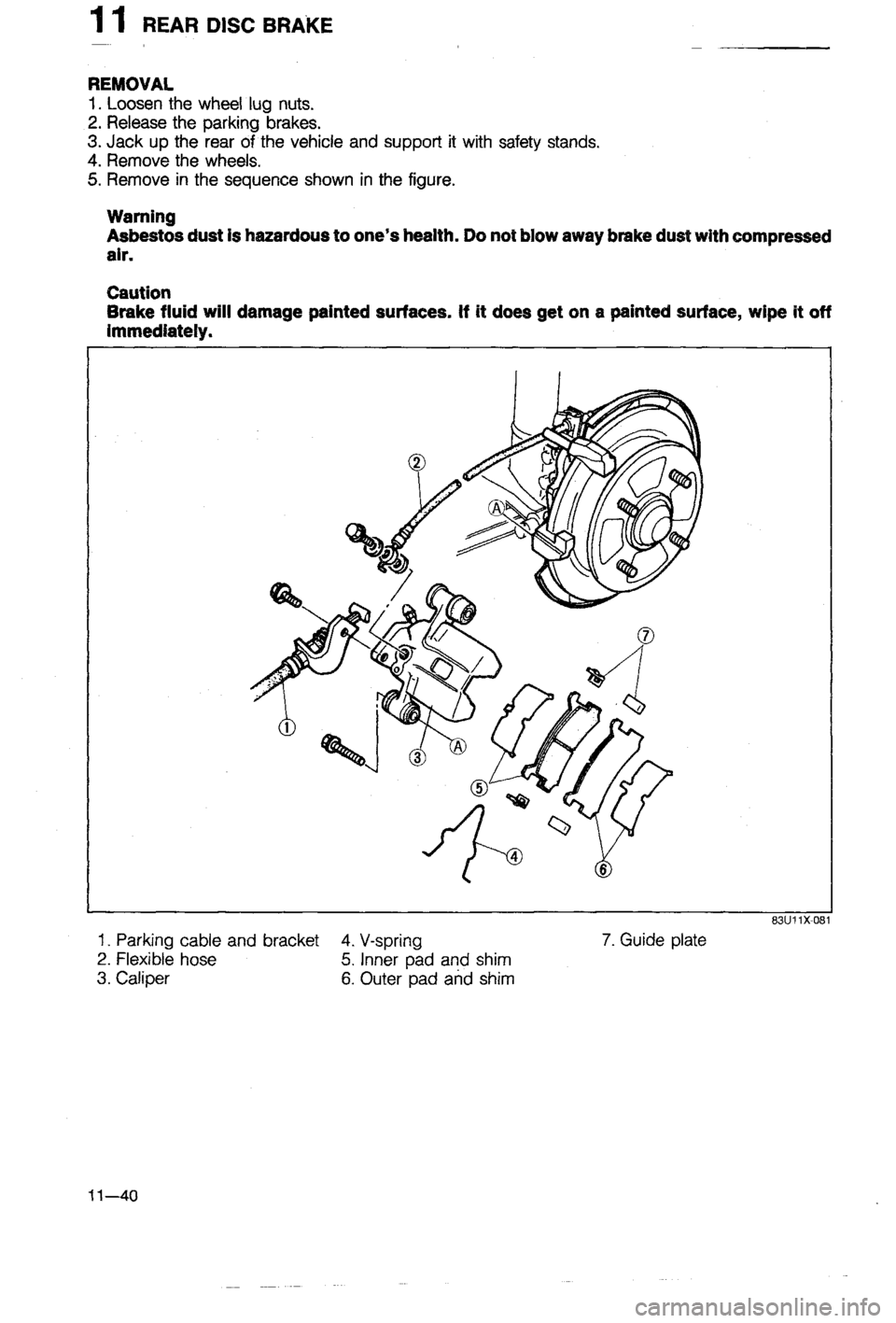 MAZDA 323 1988 Workshop Manual MAZDA 323 1988 Workshop Manual