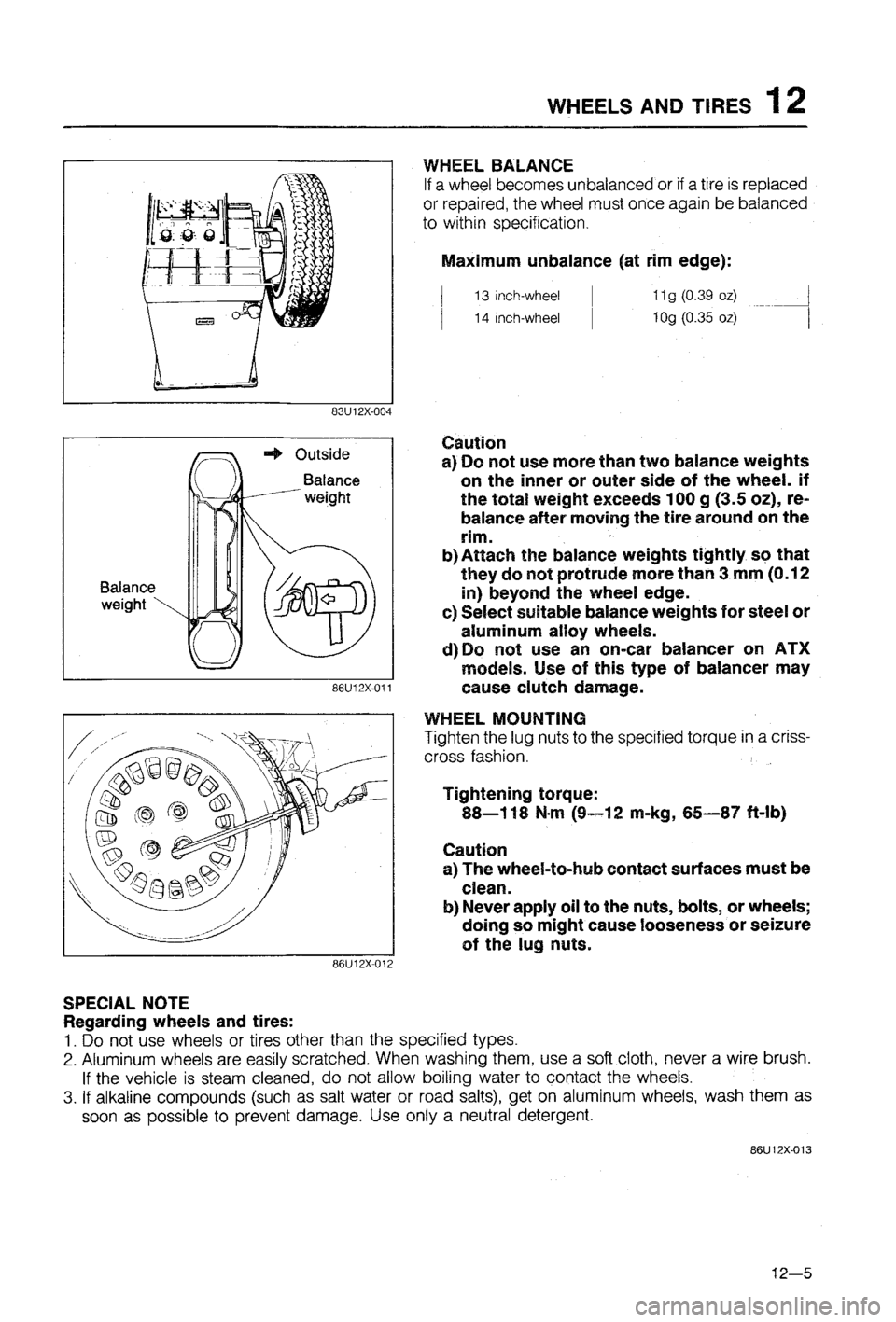 MAZDA 323 1988 Workshop Manual MAZDA 323 1988 Workshop Manual