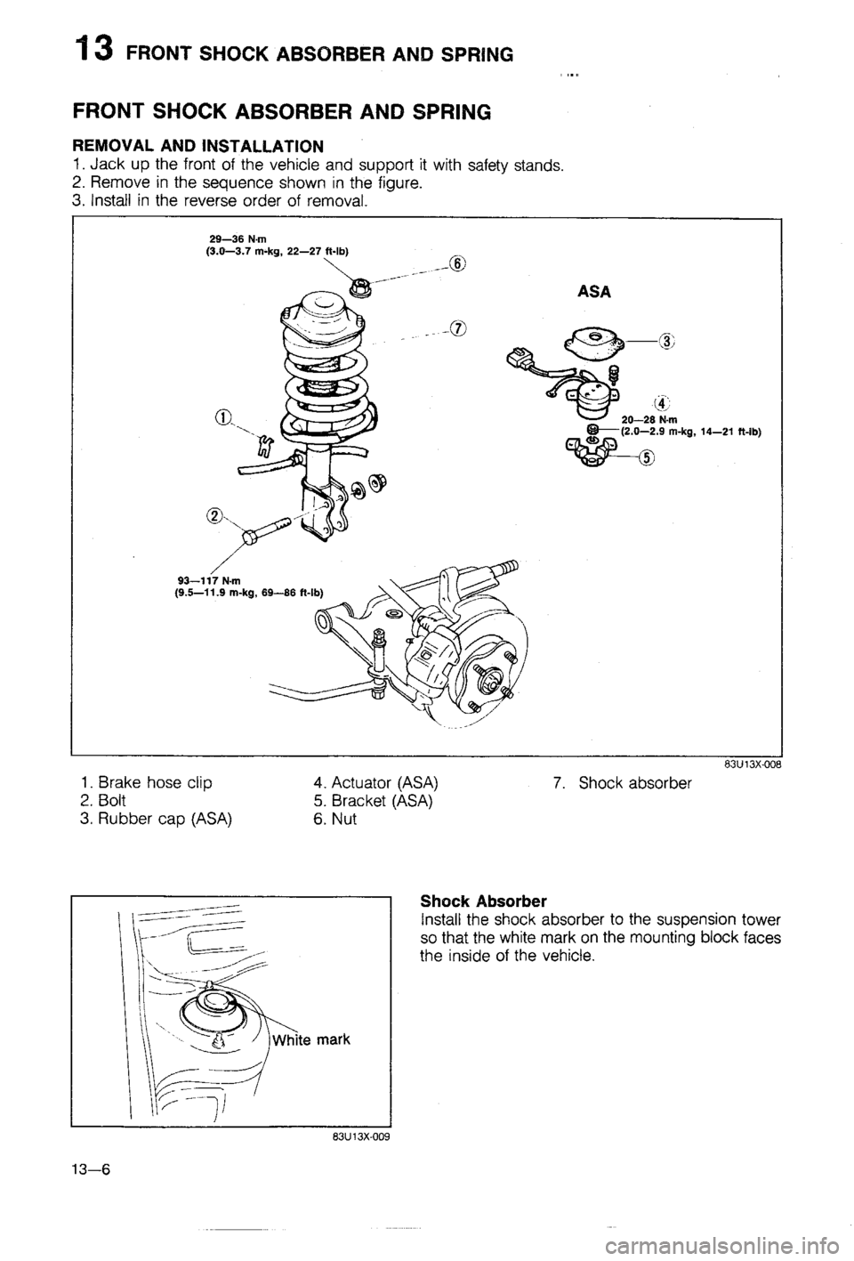 MAZDA 323 1988 Workshop Manual MAZDA 323 1988 Workshop Manual