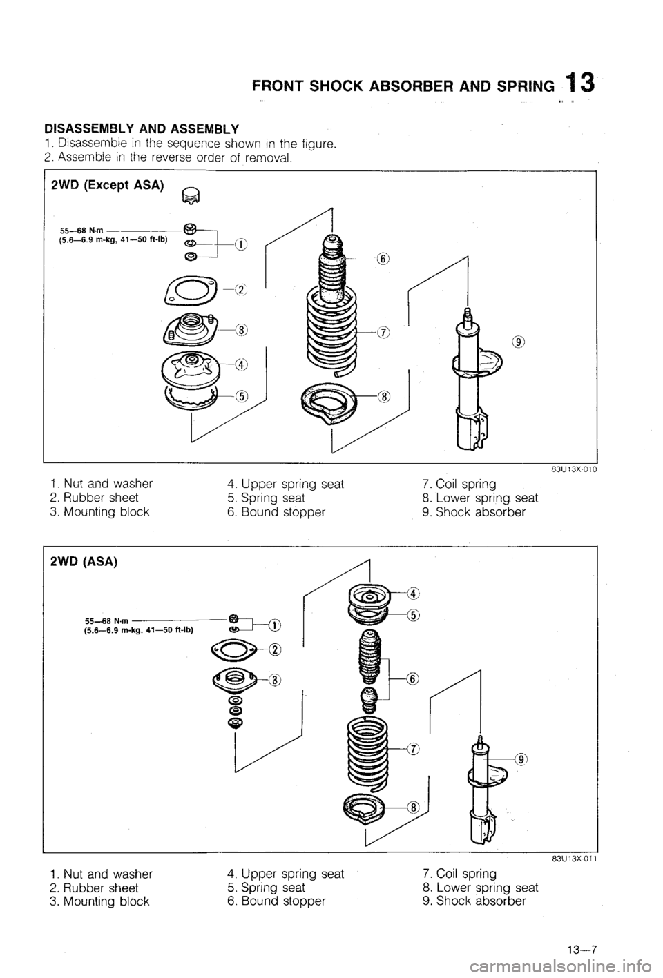 MAZDA 323 1988 Workshop Manual MAZDA 323 1988 Workshop Manual