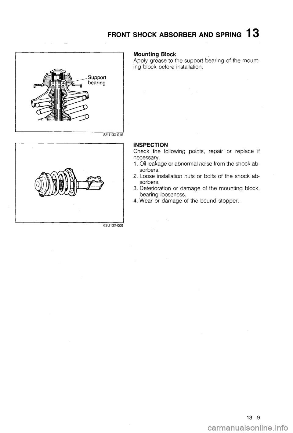 MAZDA 323 1988 Workshop Manual MAZDA 323 1988 Workshop Manual