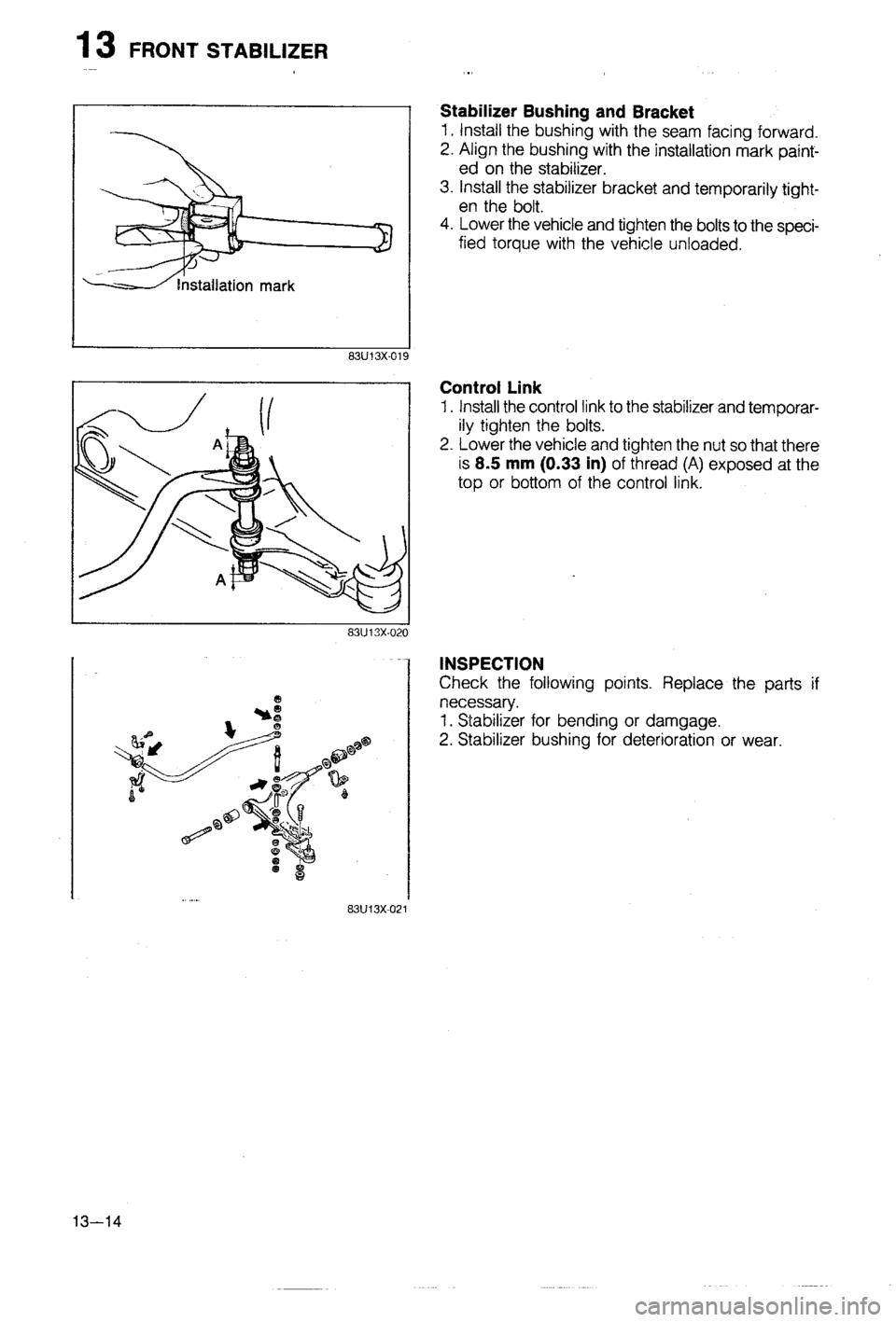 MAZDA 323 1988 Workshop Manual MAZDA 323 1988 Workshop Manual