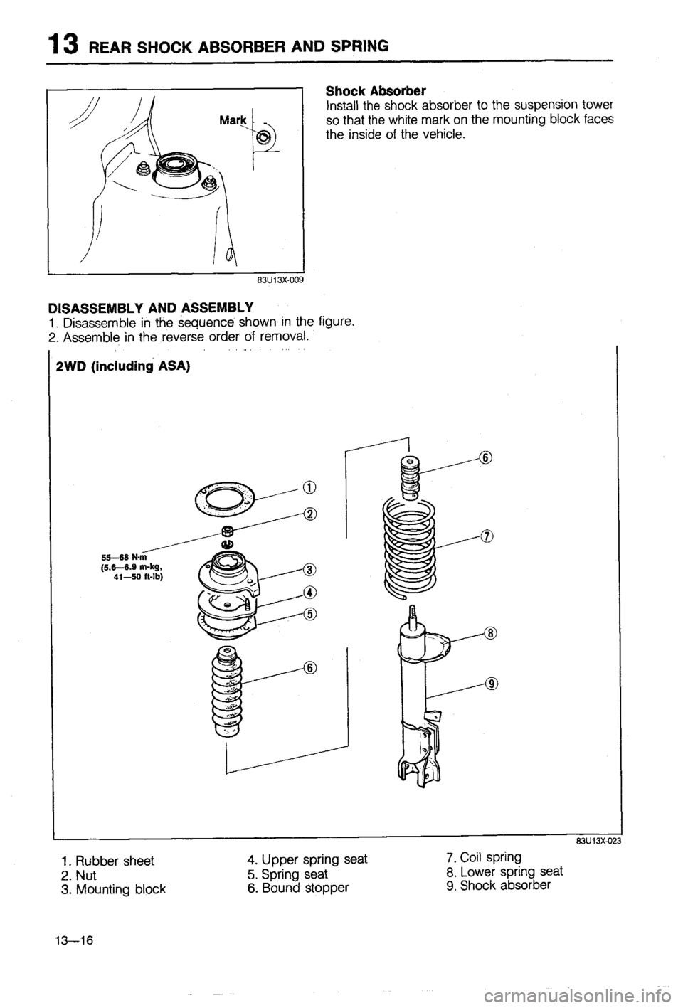 MAZDA 323 1988 Workshop Manual MAZDA 323 1988 Workshop Manual