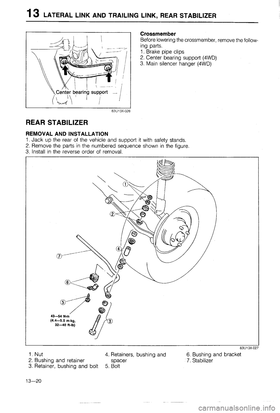 MAZDA 323 1988 Workshop Manual MAZDA 323 1988 Workshop Manual