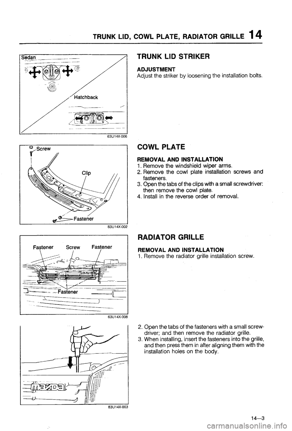 MAZDA 323 1988 Workshop Manual MAZDA 323 1988 Workshop Manual