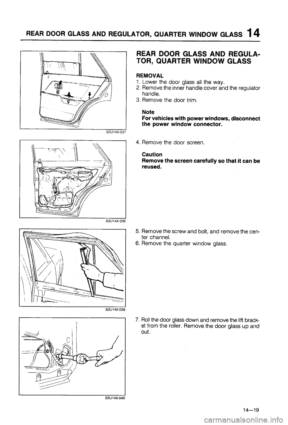 MAZDA 323 1988 Workshop Manual MAZDA 323 1988 Workshop Manual
