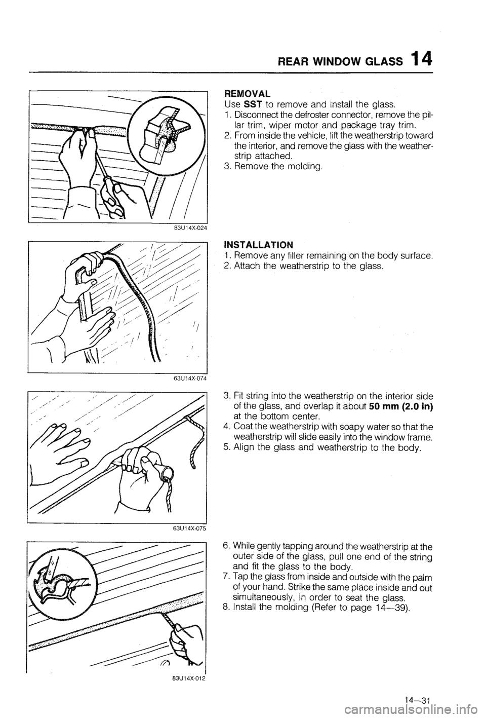 MAZDA 323 1988 Workshop Manual MAZDA 323 1988 Workshop Manual