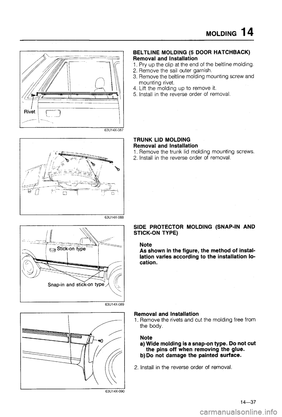 MAZDA 323 1988 Workshop Manual MAZDA 323 1988 Workshop Manual