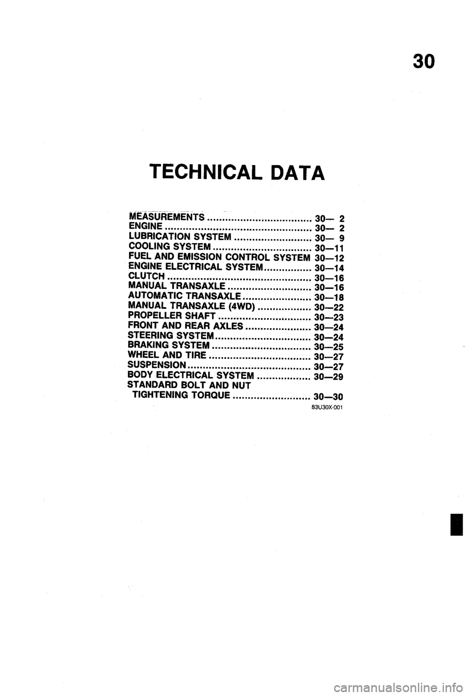 MAZDA 323 1988 Workshop Manual MAZDA 323 1988 Workshop Manual
