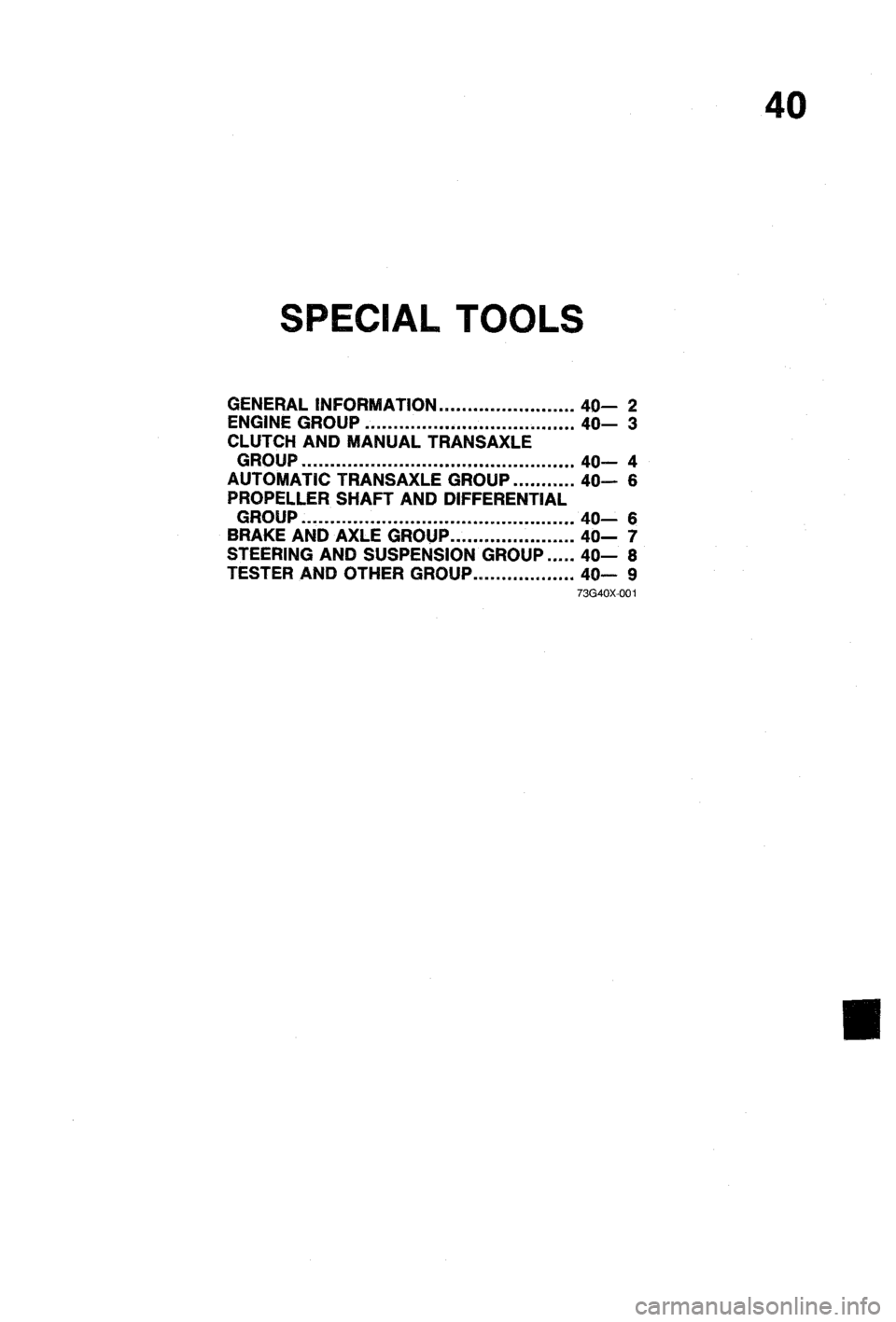 MAZDA 323 1988 Workshop Manual MAZDA 323 1988 Workshop Manual