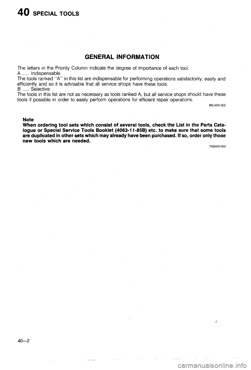 MAZDA 323 1988 Workshop Manual MAZDA 323 1988 Workshop Manual