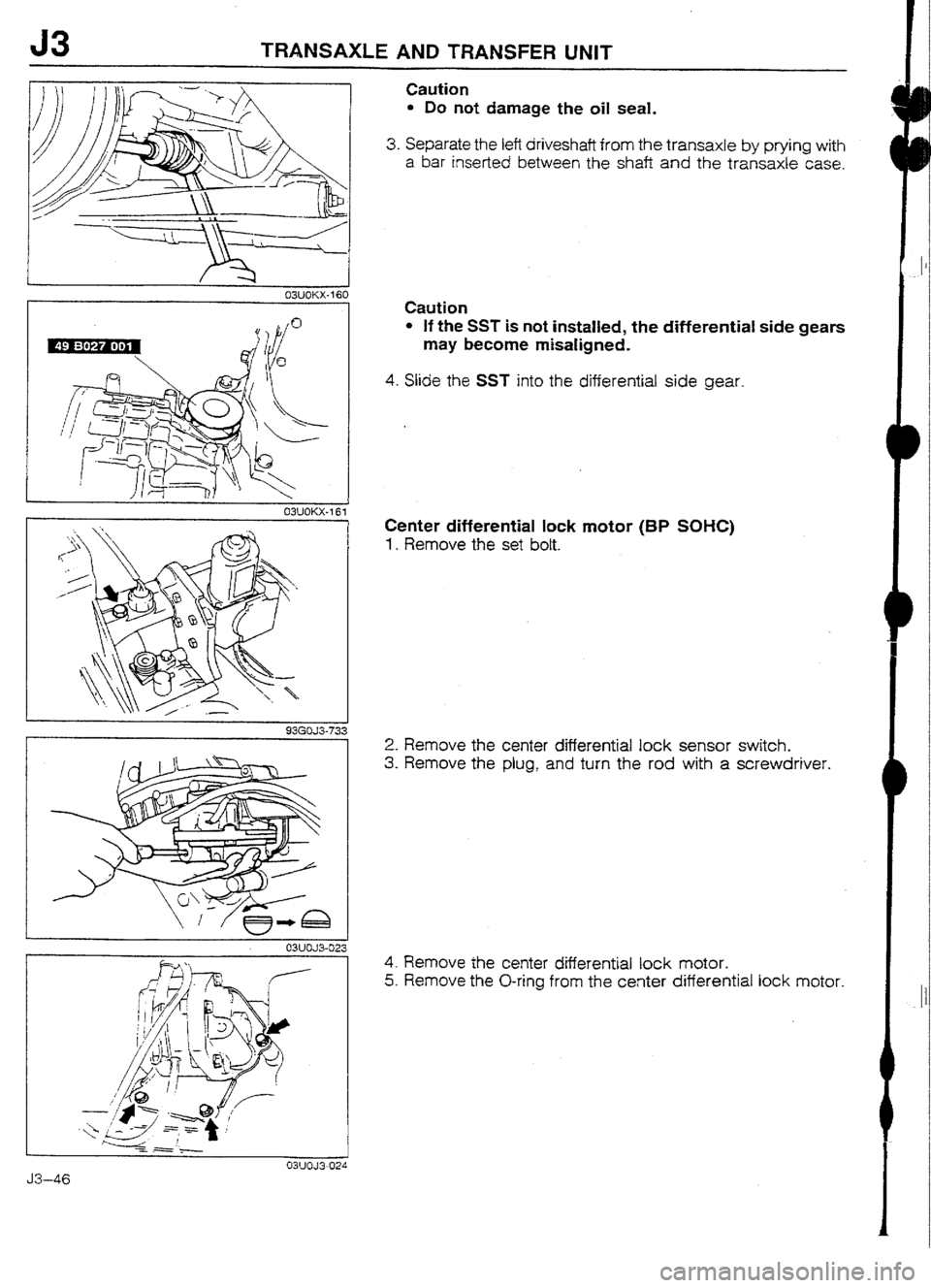 MAZDA 232 1990 Workshop Manual Suplement MAZDA 232 1990 Workshop Manual Suplement