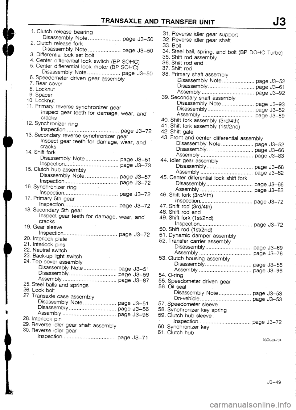 MAZDA 232 1990 Workshop Manual Suplement MAZDA 232 1990 Workshop Manual Suplement