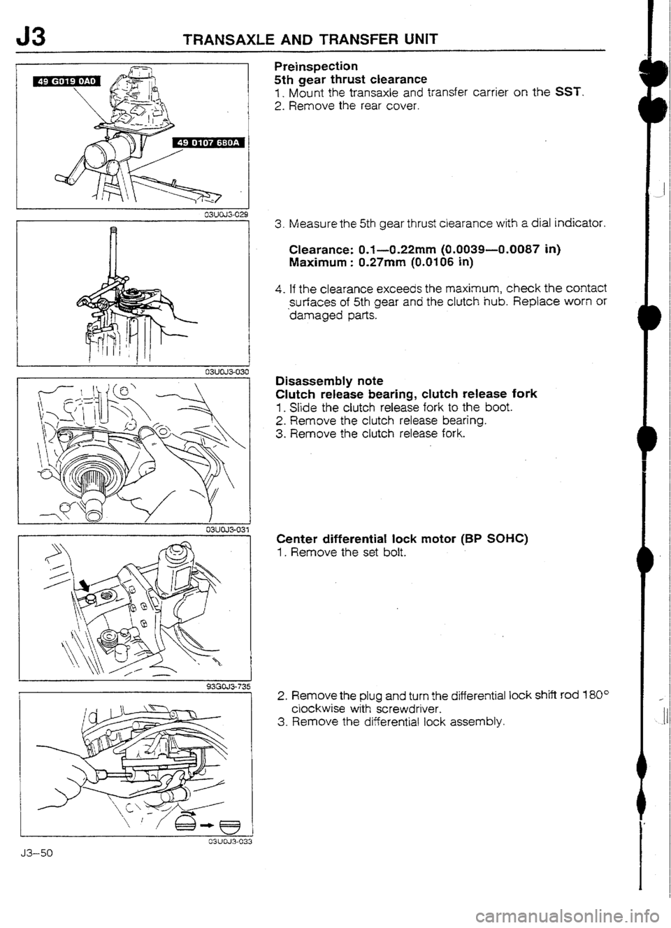 MAZDA 232 1990 Workshop Manual Suplement MAZDA 232 1990 Workshop Manual Suplement