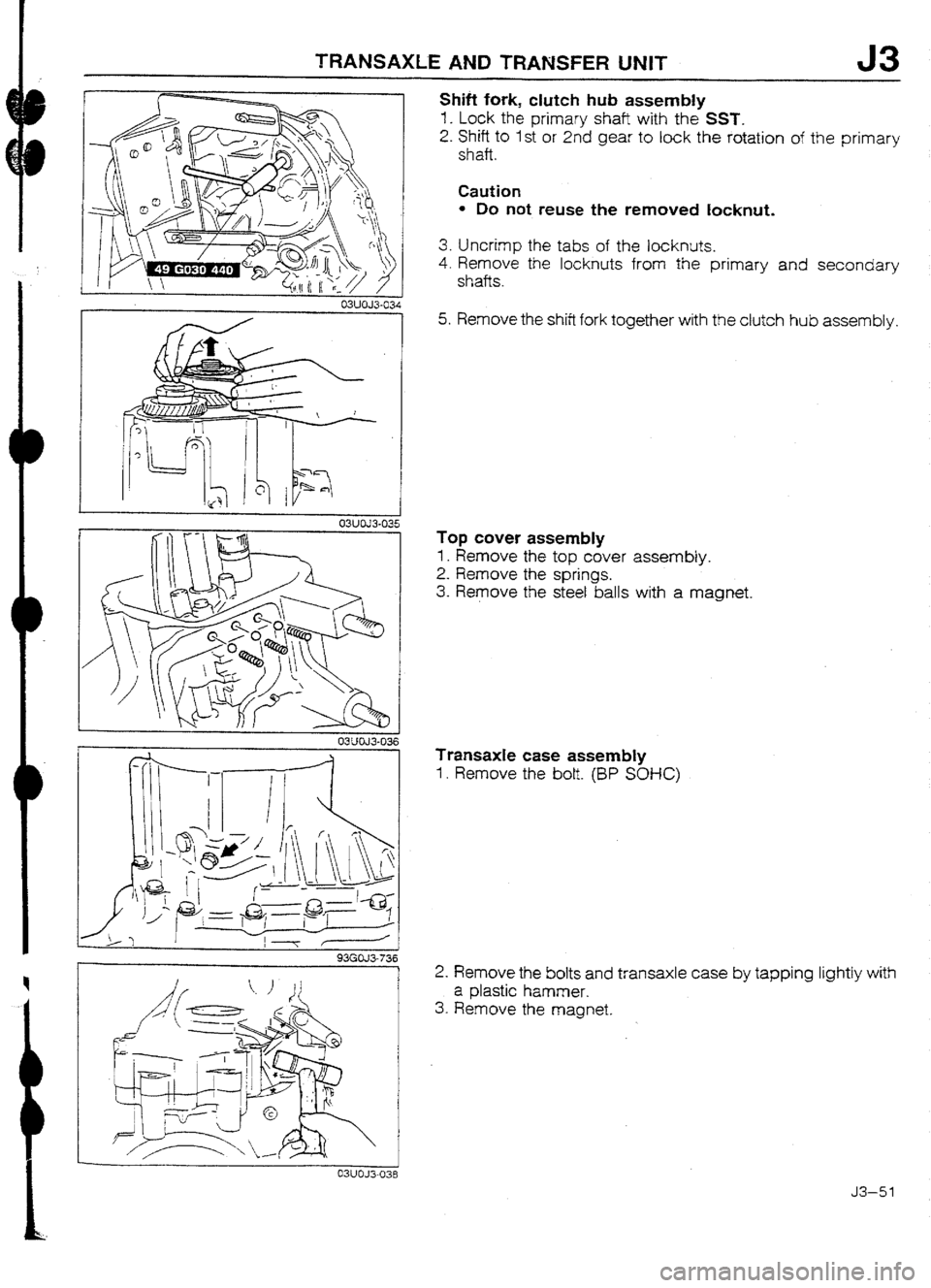 MAZDA 232 1990 Workshop Manual Suplement MAZDA 232 1990 Workshop Manual Suplement
