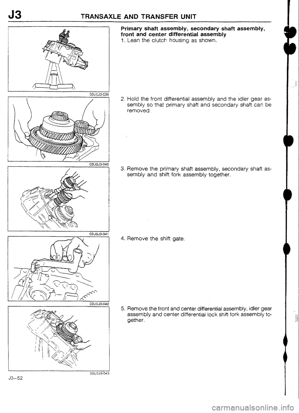 MAZDA 232 1990 Workshop Manual Suplement MAZDA 232 1990 Workshop Manual Suplement