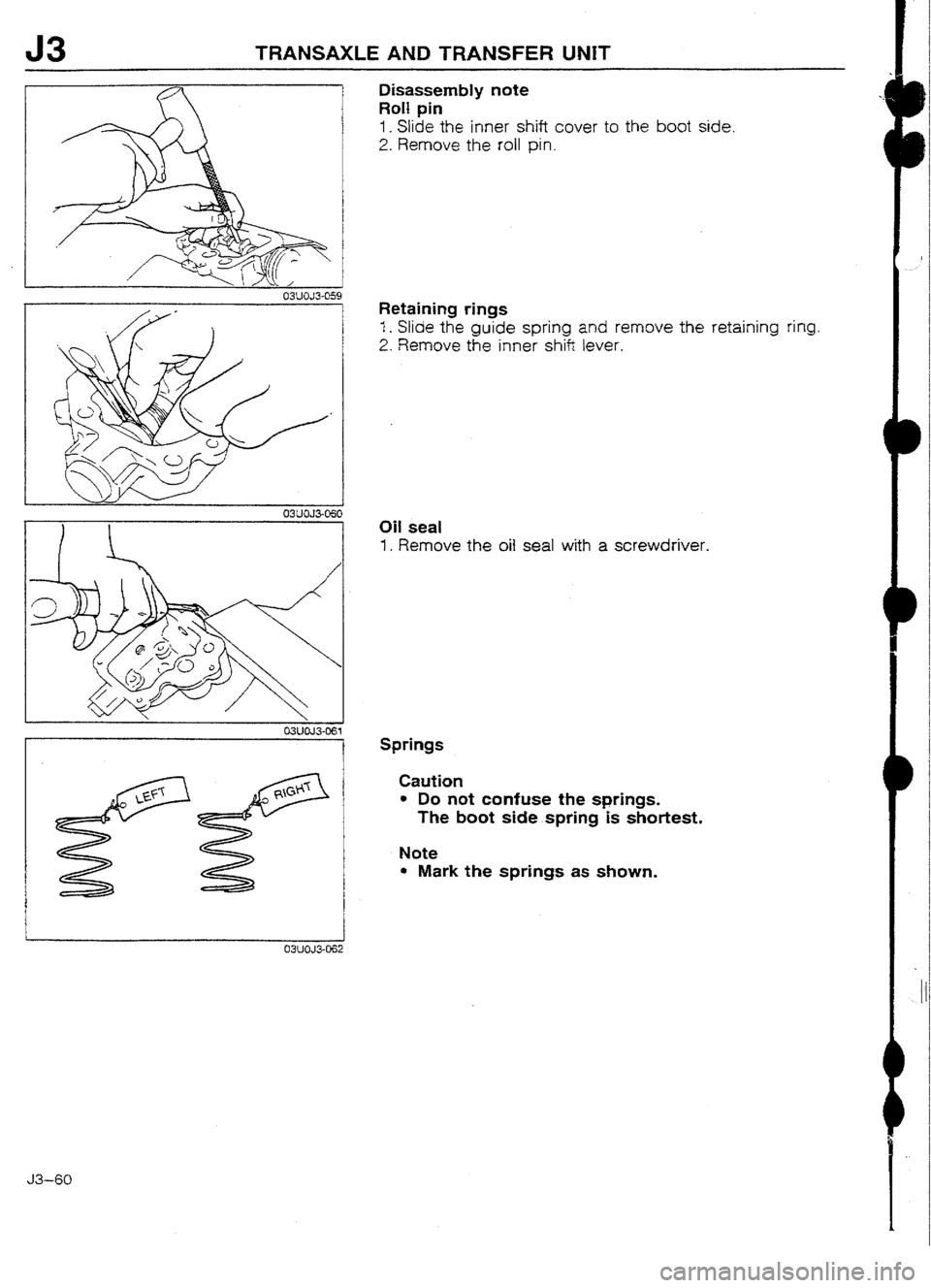 MAZDA 232 1990 Workshop Manual Suplement MAZDA 232 1990 Workshop Manual Suplement