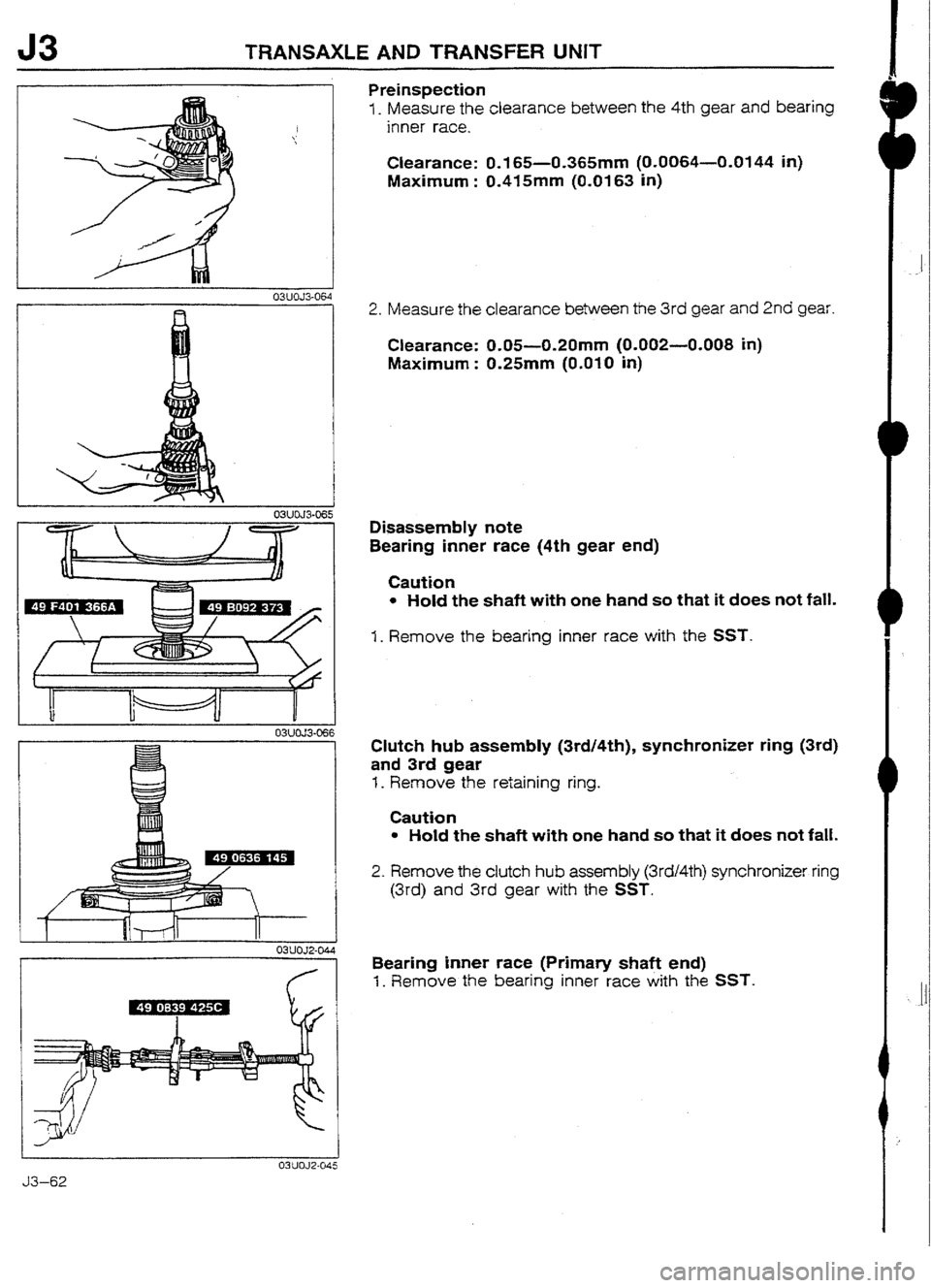 MAZDA 232 1990 Workshop Manual Suplement MAZDA 232 1990 Workshop Manual Suplement