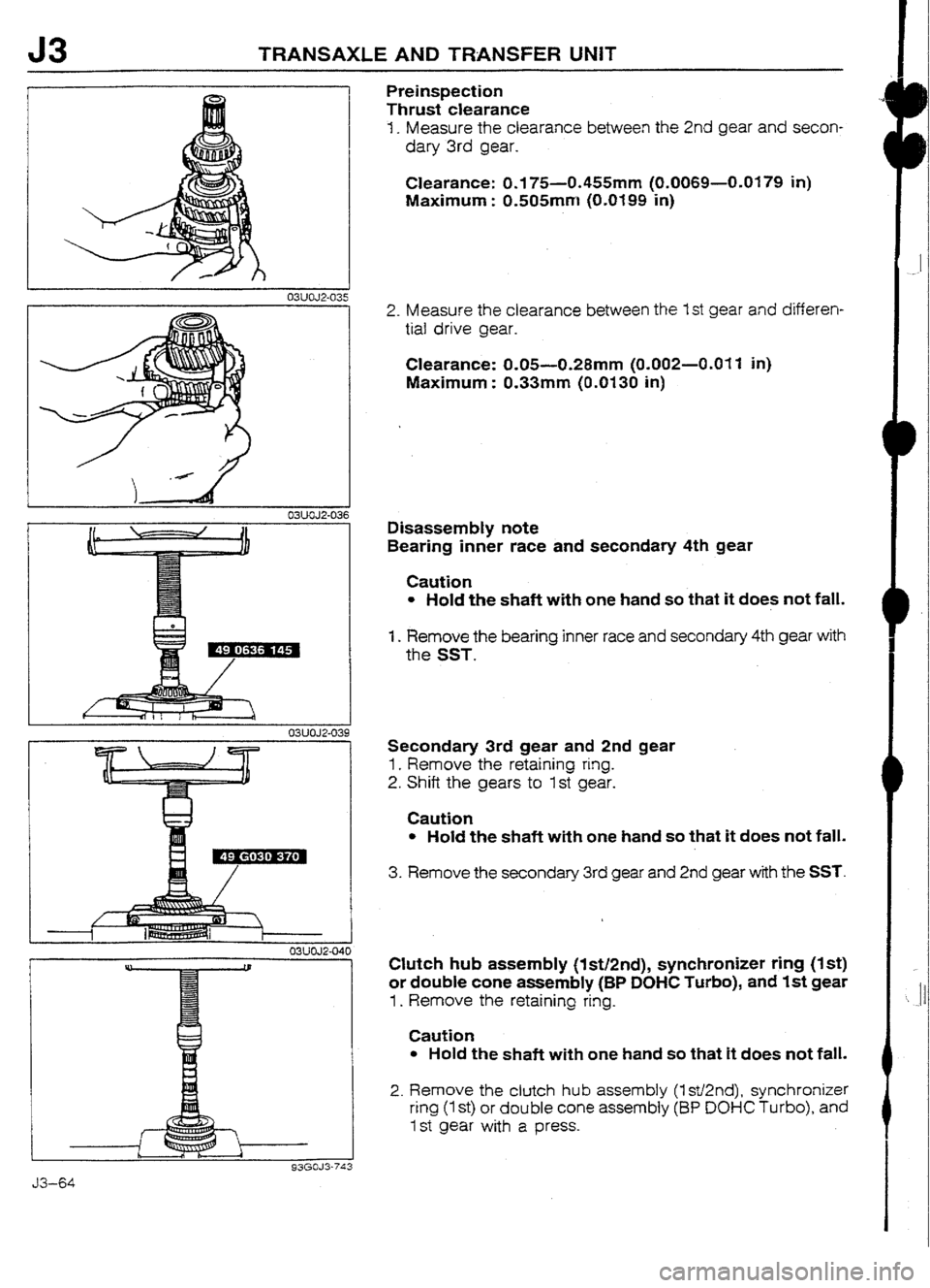 MAZDA 232 1990 Workshop Manual Suplement MAZDA 232 1990 Workshop Manual Suplement