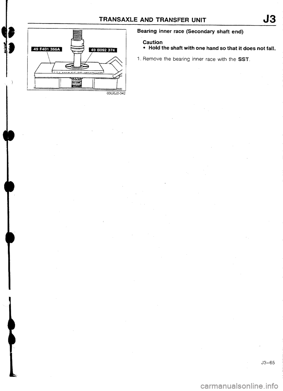 MAZDA 232 1990 Workshop Manual Suplement MAZDA 232 1990 Workshop Manual Suplement
