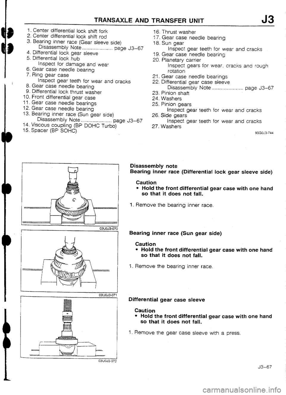 MAZDA 232 1990 Workshop Manual Suplement MAZDA 232 1990 Workshop Manual Suplement
