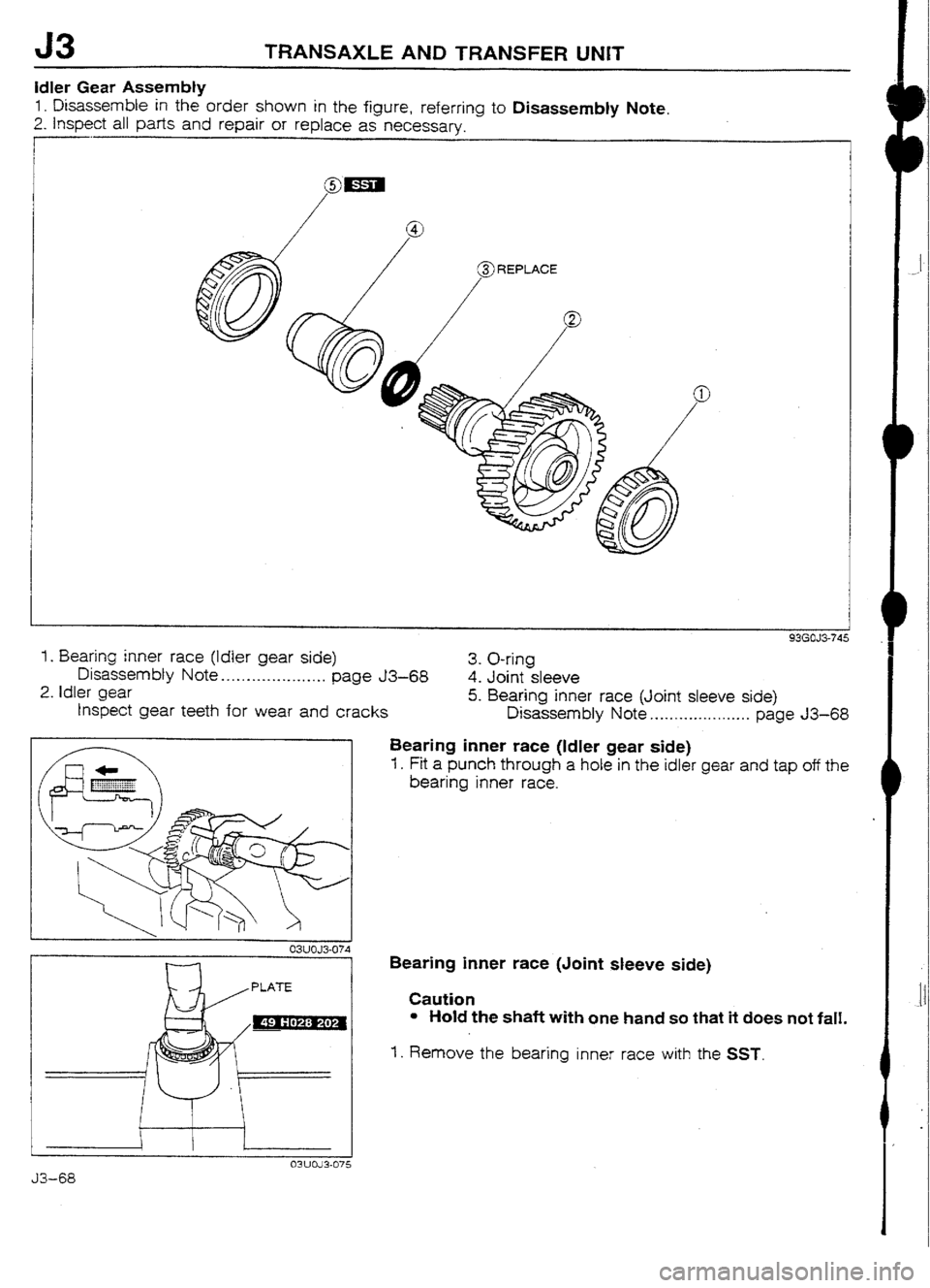 MAZDA 232 1990 Workshop Manual Suplement MAZDA 232 1990 Workshop Manual Suplement