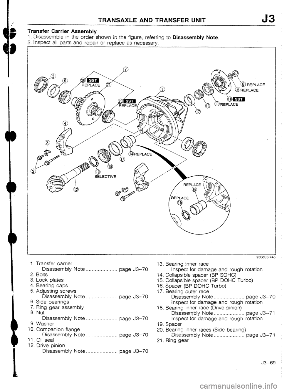 MAZDA 232 1990 Workshop Manual Suplement MAZDA 232 1990 Workshop Manual Suplement