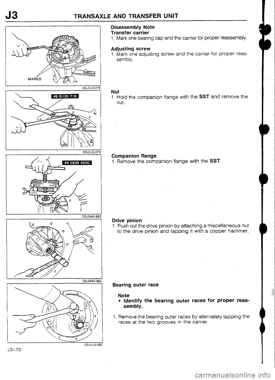 MAZDA 232 1990 Workshop Manual Suplement MAZDA 232 1990 Workshop Manual Suplement
