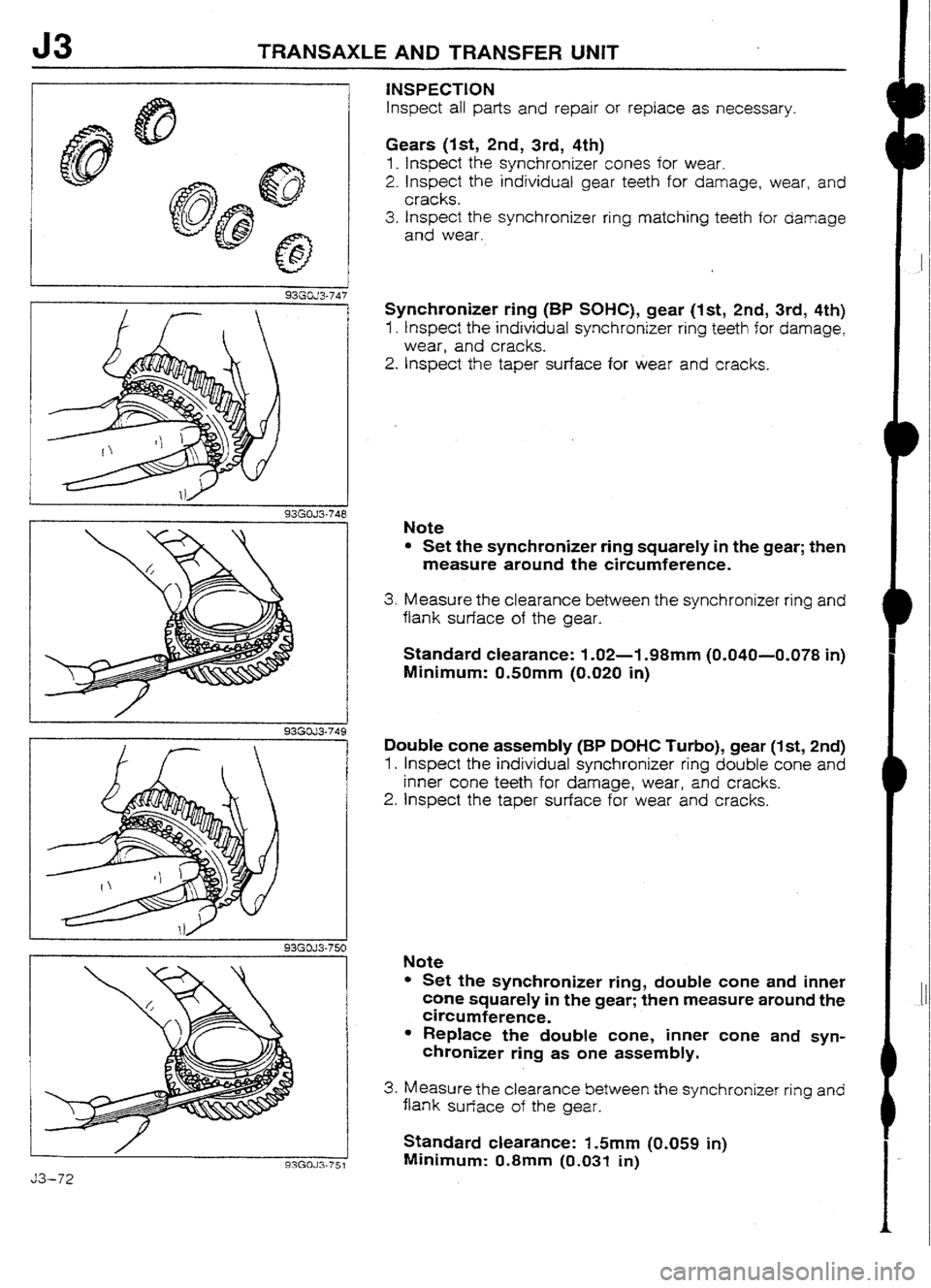 MAZDA 232 1990 Workshop Manual Suplement MAZDA 232 1990 Workshop Manual Suplement