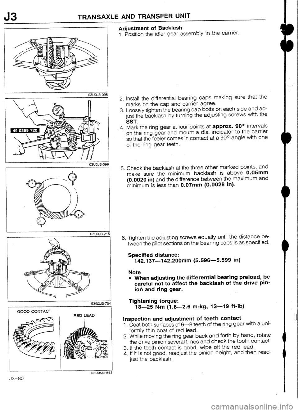 MAZDA 232 1990 Workshop Manual Suplement MAZDA 232 1990 Workshop Manual Suplement