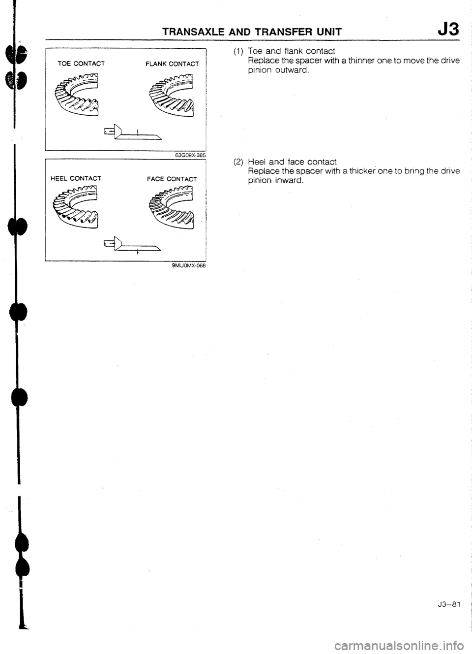 MAZDA 232 1990 Workshop Manual Suplement MAZDA 232 1990 Workshop Manual Suplement