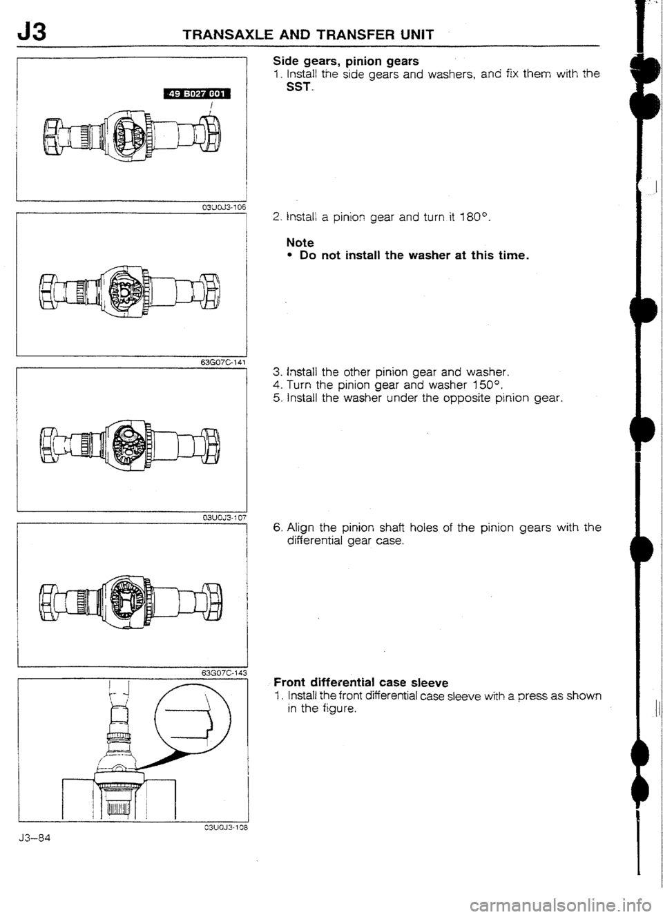 MAZDA 232 1990 Workshop Manual Suplement MAZDA 232 1990 Workshop Manual Suplement