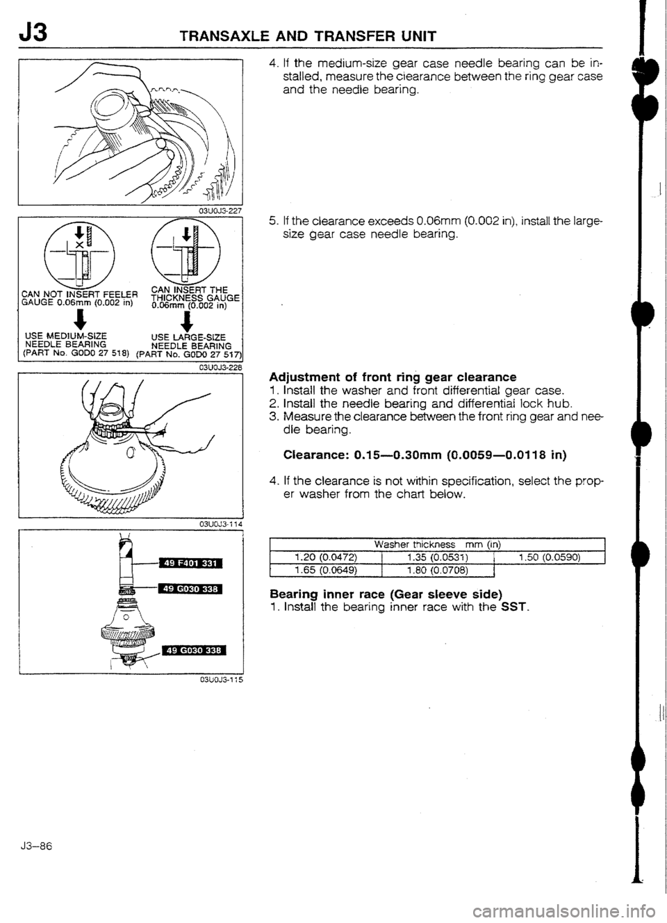 MAZDA 232 1990  Workshop Manual Suplement 