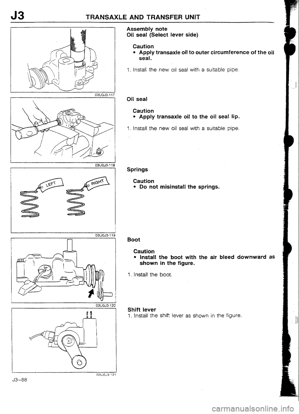 MAZDA 232 1990  Workshop Manual Suplement 