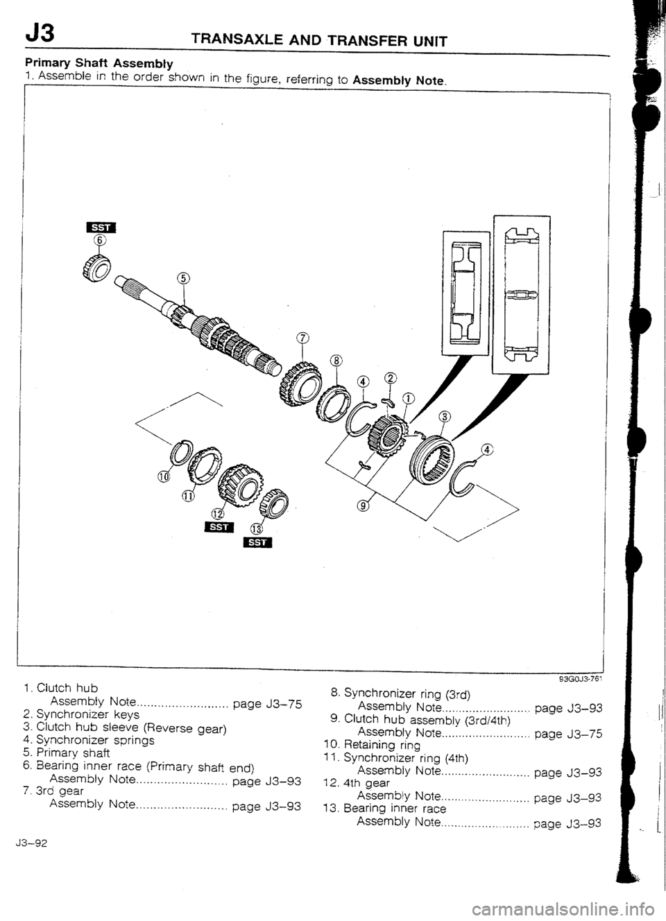 MAZDA 232 1990  Workshop Manual Suplement 