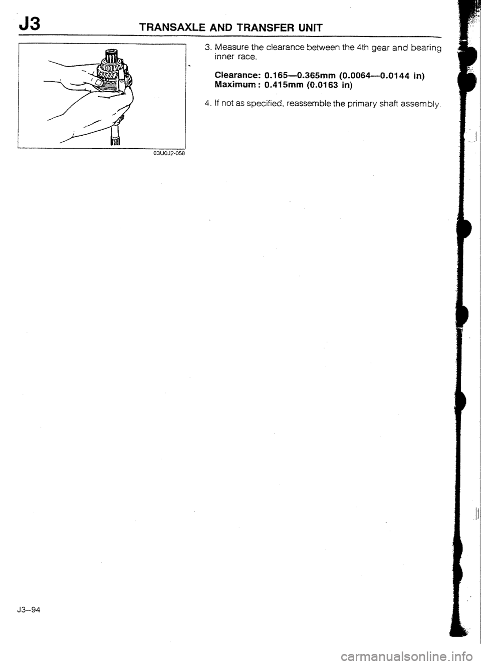 MAZDA 232 1990  Workshop Manual Suplement 