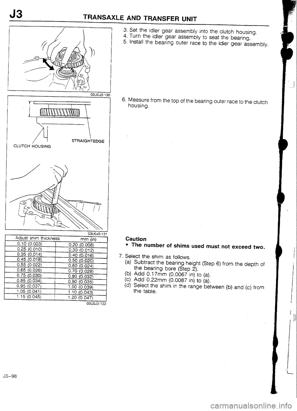 MAZDA 232 1990 Workshop Manual Suplement MAZDA 232 1990 Workshop Manual Suplement