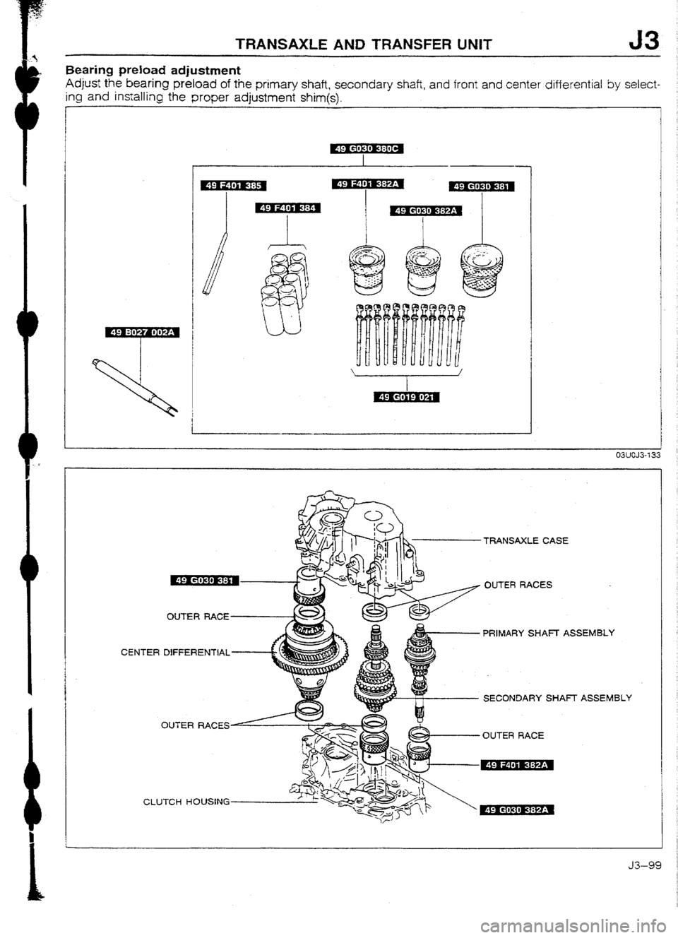 MAZDA 232 1990 Workshop Manual Suplement MAZDA 232 1990 Workshop Manual Suplement