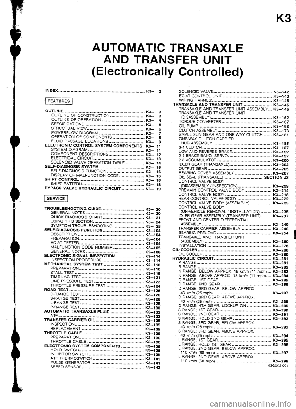 MAZDA 232 1990 Workshop Manual Suplement MAZDA 232 1990 Workshop Manual Suplement