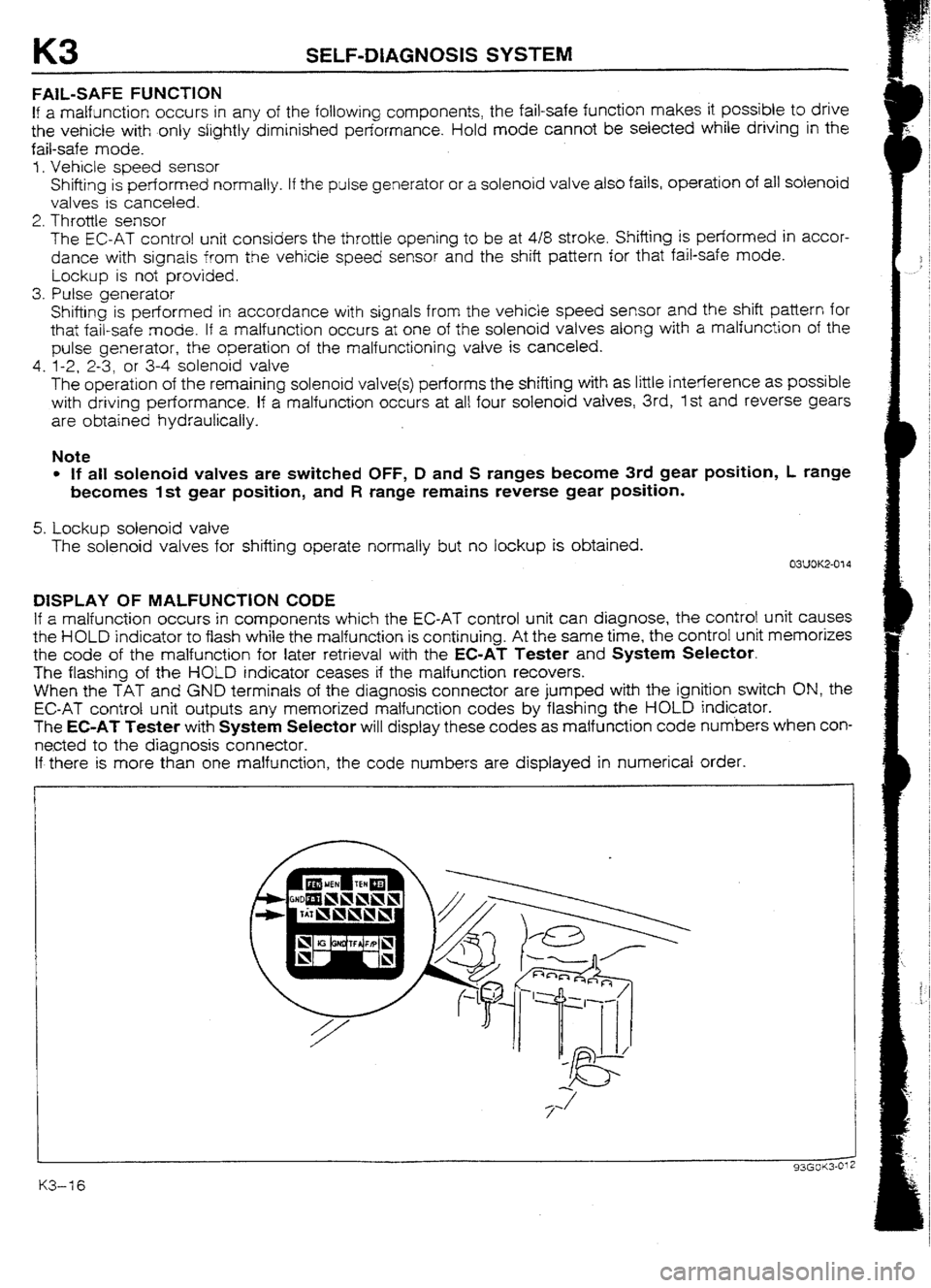 MAZDA 232 1990 Workshop Manual Suplement MAZDA 232 1990 Workshop Manual Suplement